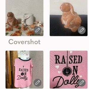 DOLLY🐶SzL+Fitz cup🐰& Terra🕯holder & 3 small =2 are ornaments 🐇